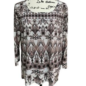 NWT Chico’s Easywear Tunic 3/4 Length Sleeves Size 12/14